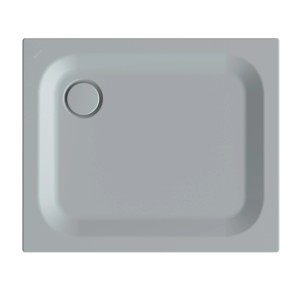 Rechteckige Bette Duschwanne Steel, 90x75 cm, Quartz. Duschtasse aus glasiertem Titan-Stahl.