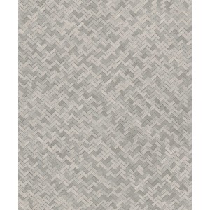 Marburg Vliestapete Botanica, Fischgrätenmuster in Grau-Beige. Dekorative Tapete mit Struktur.