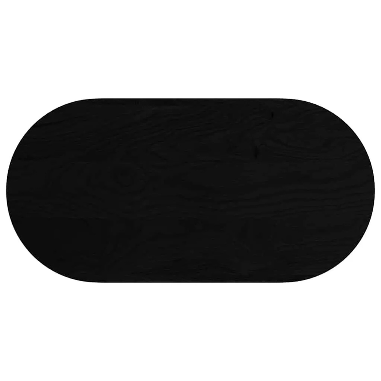 Thumbnail - vidaXL Tischplatte Dunkelbraun 100x50x2 cm Massivholz Eiche Oval 4009078