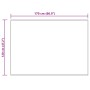 vidaXL Kunstschaffell Teppich Tafalla Creme 120 x 170 cm Polyester 42021504_10