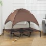 PawHut Hundebett mit Baldachin für Outdoor, erhöht und atmungsaktiv.