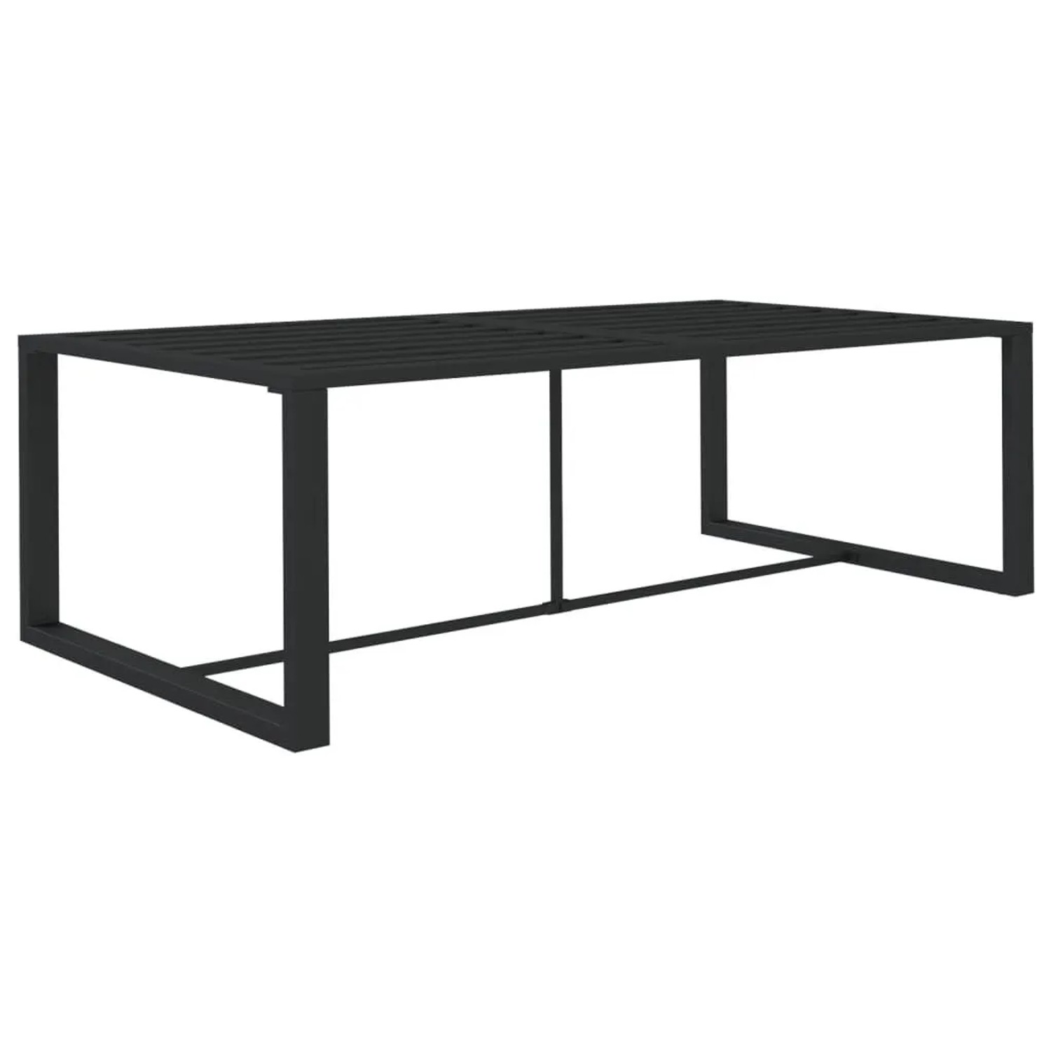 Furnicato Garten-esstisch Anthrazit 120x60x66 Cm Aluminium