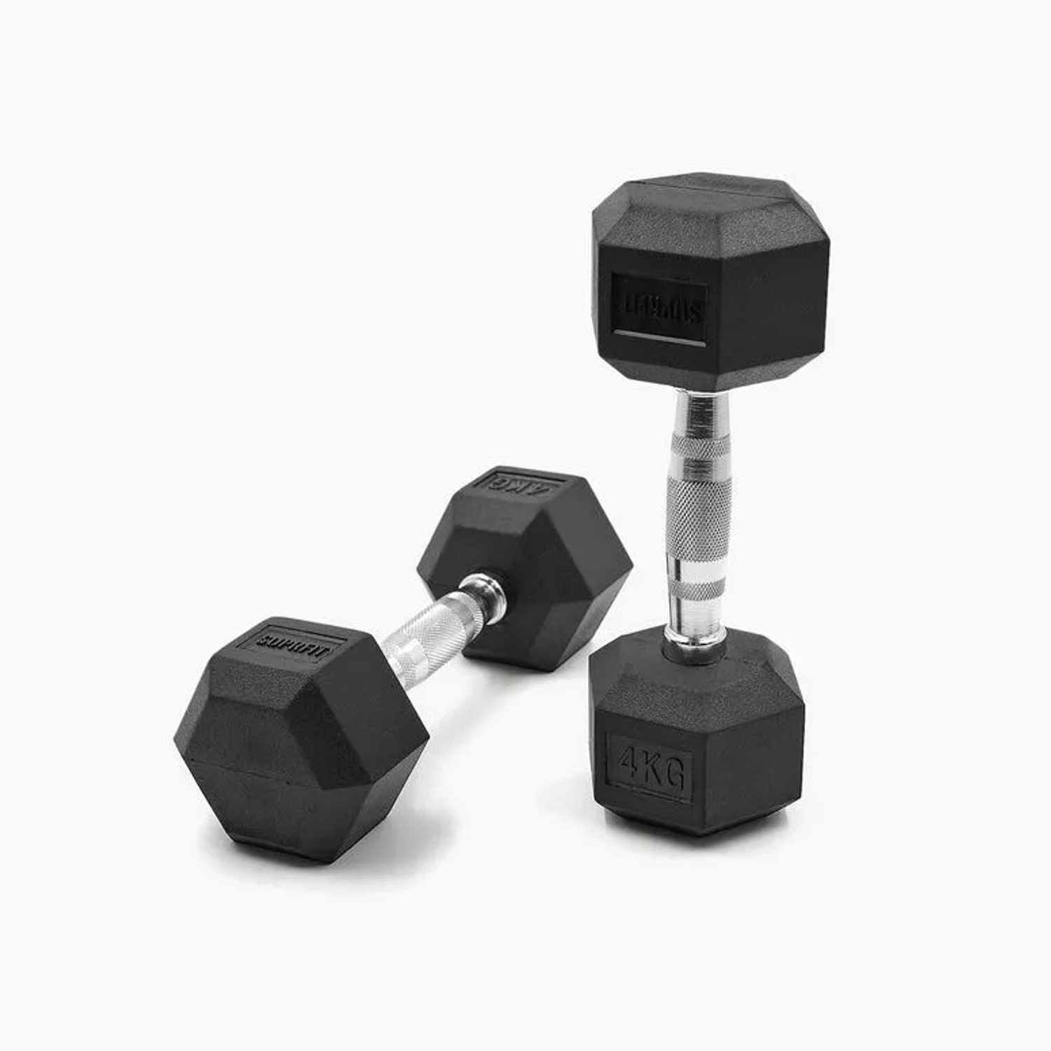 Suprfit Hex Gummi-Kurzhanteln Paar 4 kg