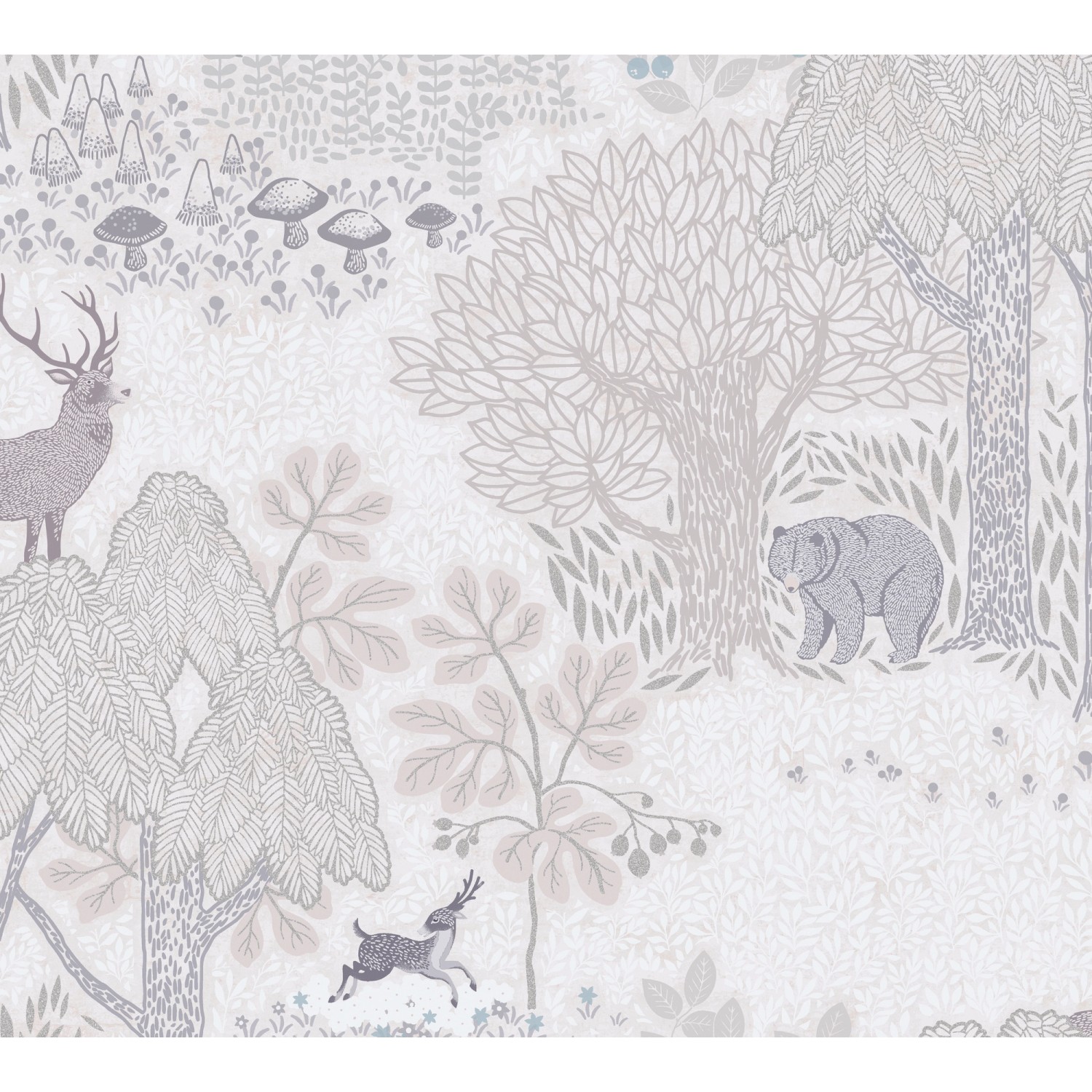 A.S. Creation Vliestapete Waldtiere 10,05 m x 0,53 m Braun-Creme FSC® günstig online kaufen