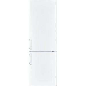 Weiße Wolkenstein Kühl-Gefrierkombination KGK280DW mit externen Griffen.