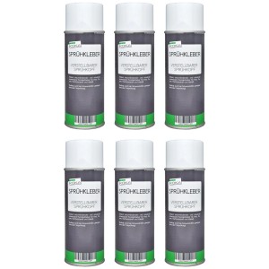 KOKA 6x Sprühkleber mit Verstellbarem Sprühkopf