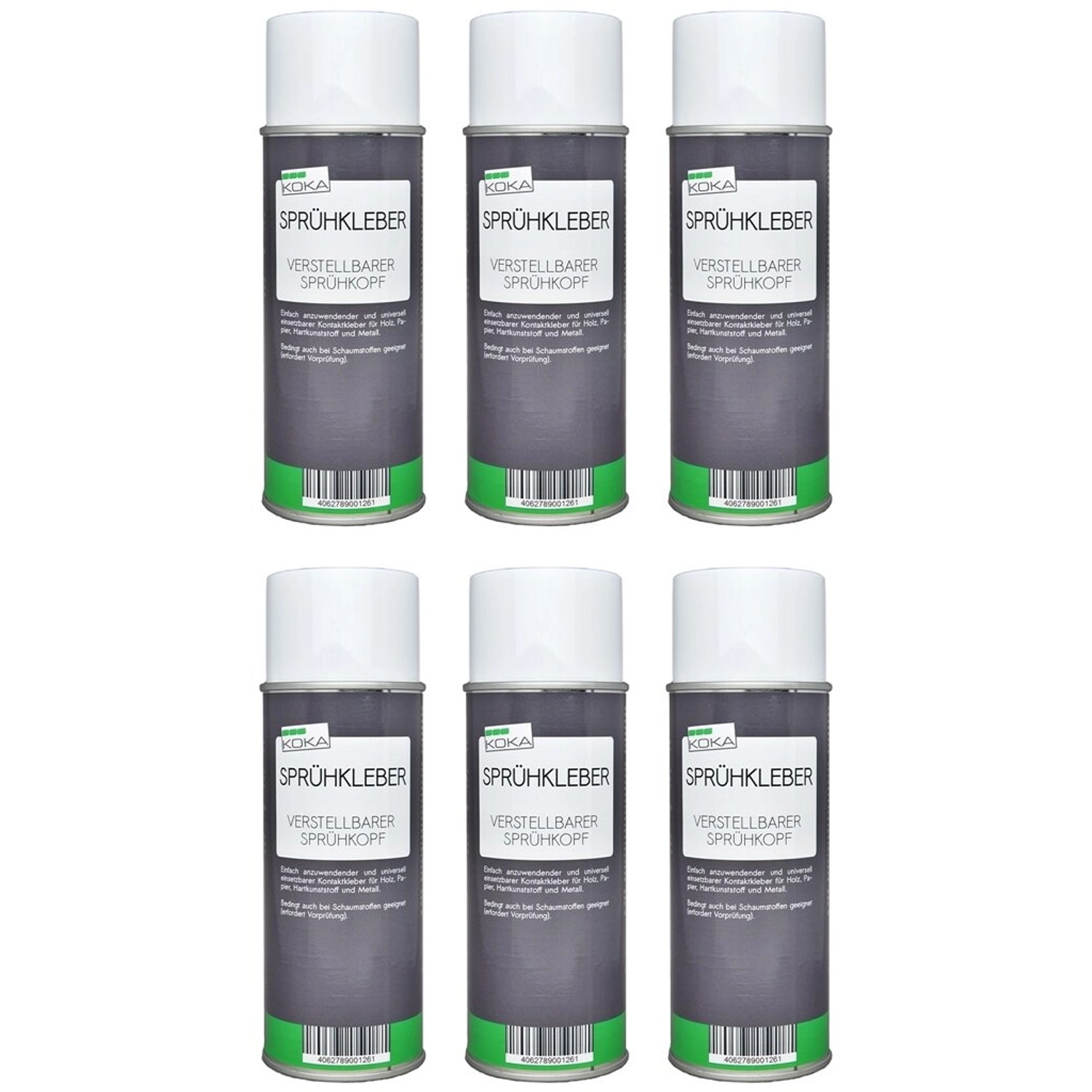 KOKA 6x Sprühkleber mit Verstellbarem Sprühkopf günstig online kaufen