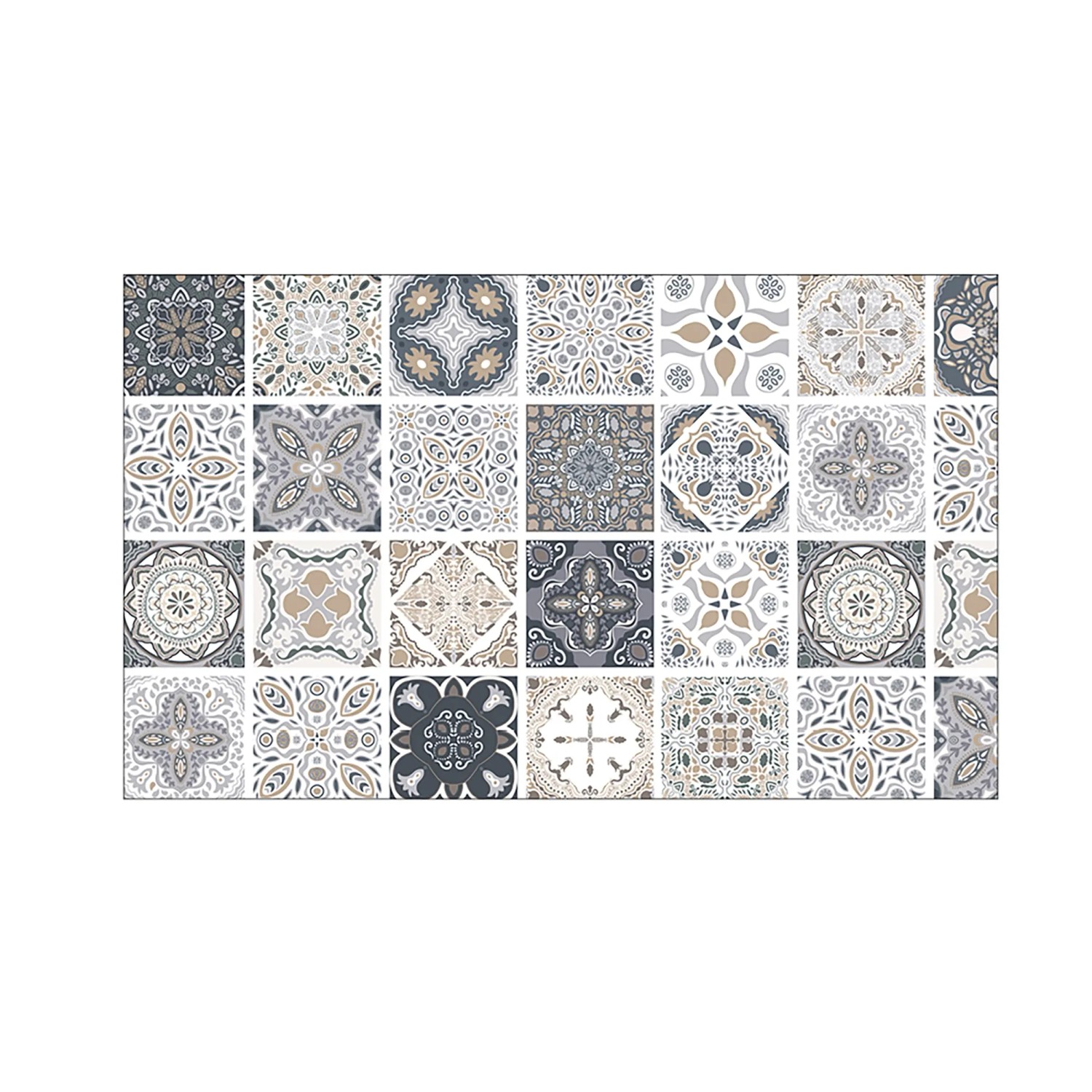 MySpotti Küchenrückwand Profix Cucina Liam 100 x 60 cm Weiß-Grau-Braun