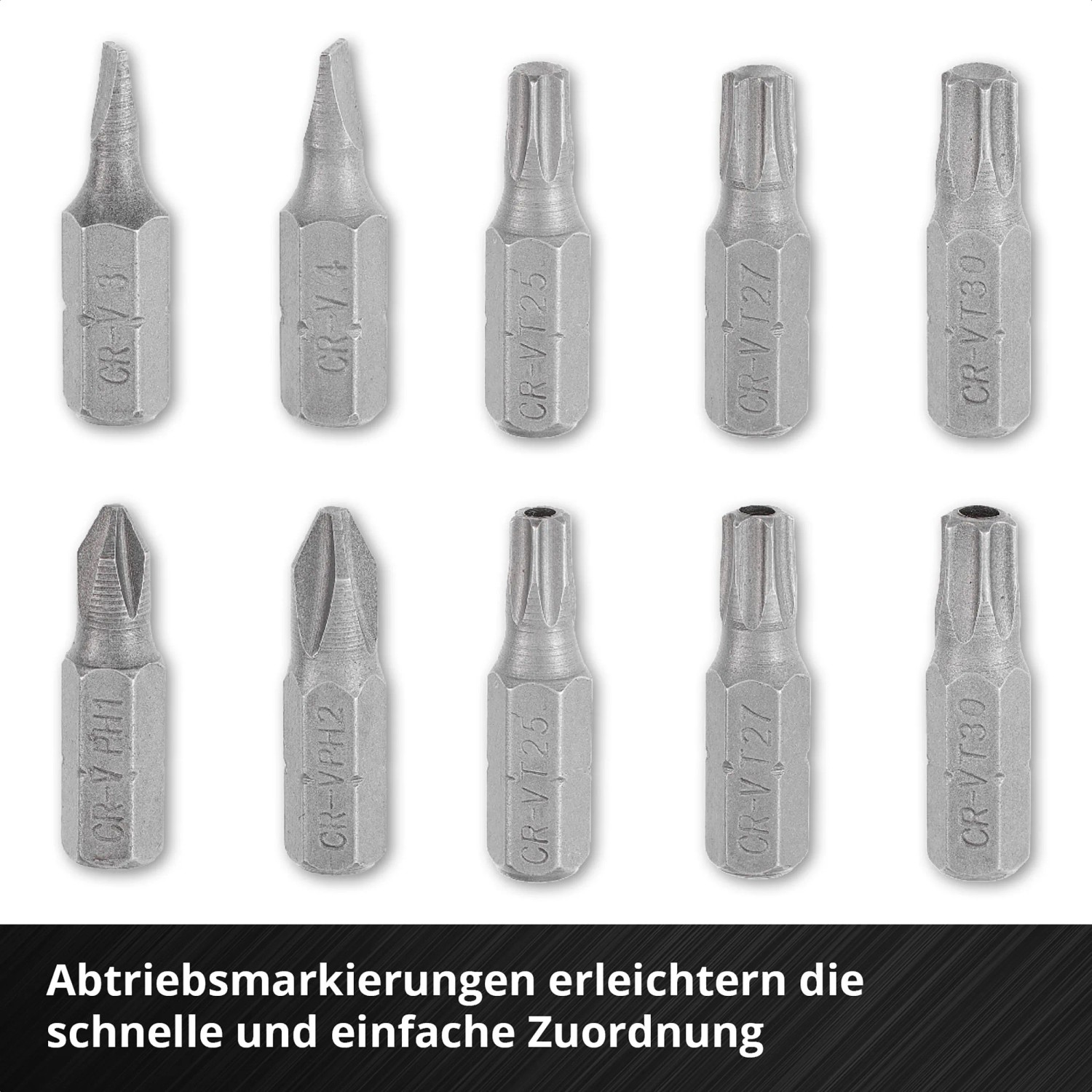 Sicherheits-Bit-Satz | Antrieb Außensechskant 6,3 mm (1/4) | 100-tlg