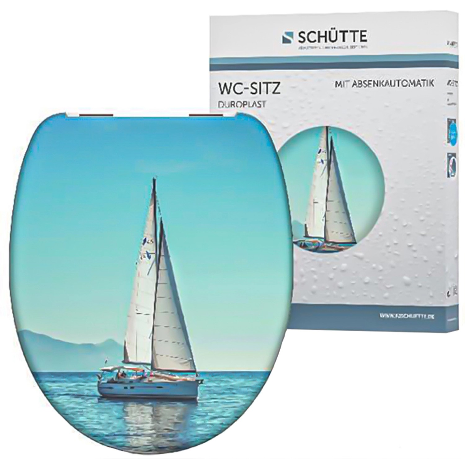 Schütte WC-Sitz  Sailing Duroplast mit Absenkautomatik günstig online kaufen