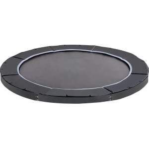 Schwarzes Exit Toys Bodentrampolin Dynamic Sports, Ø 366 cm, ohne Netz.