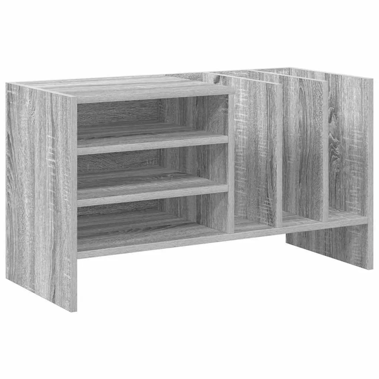 vidaXL Schallplattenschrank mit Regal Graues Sonoma 78,5 x 35 x 45 cm 891077