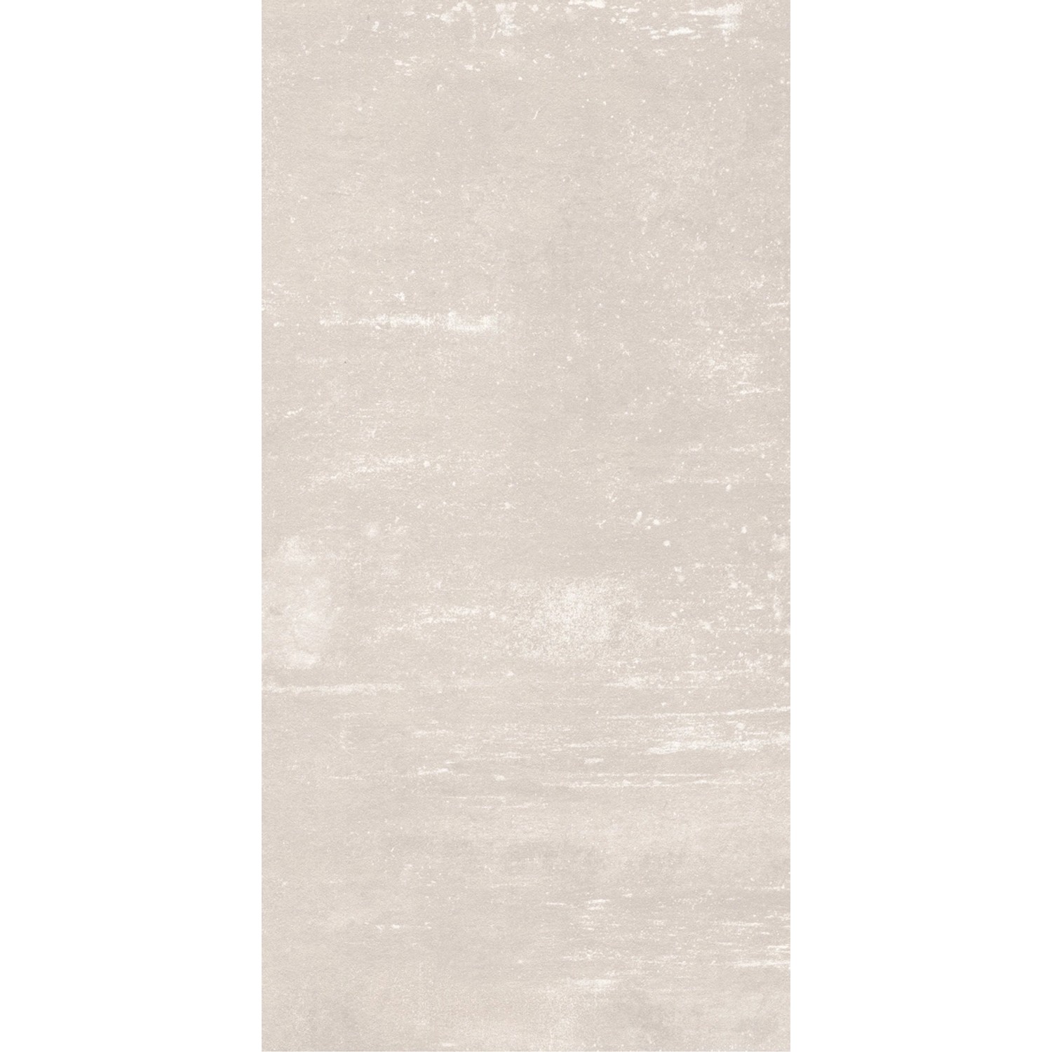 Bodenfliese Denver, Feinsteinzeug, weiß, matt, 30x60 cm. Betonoptik.