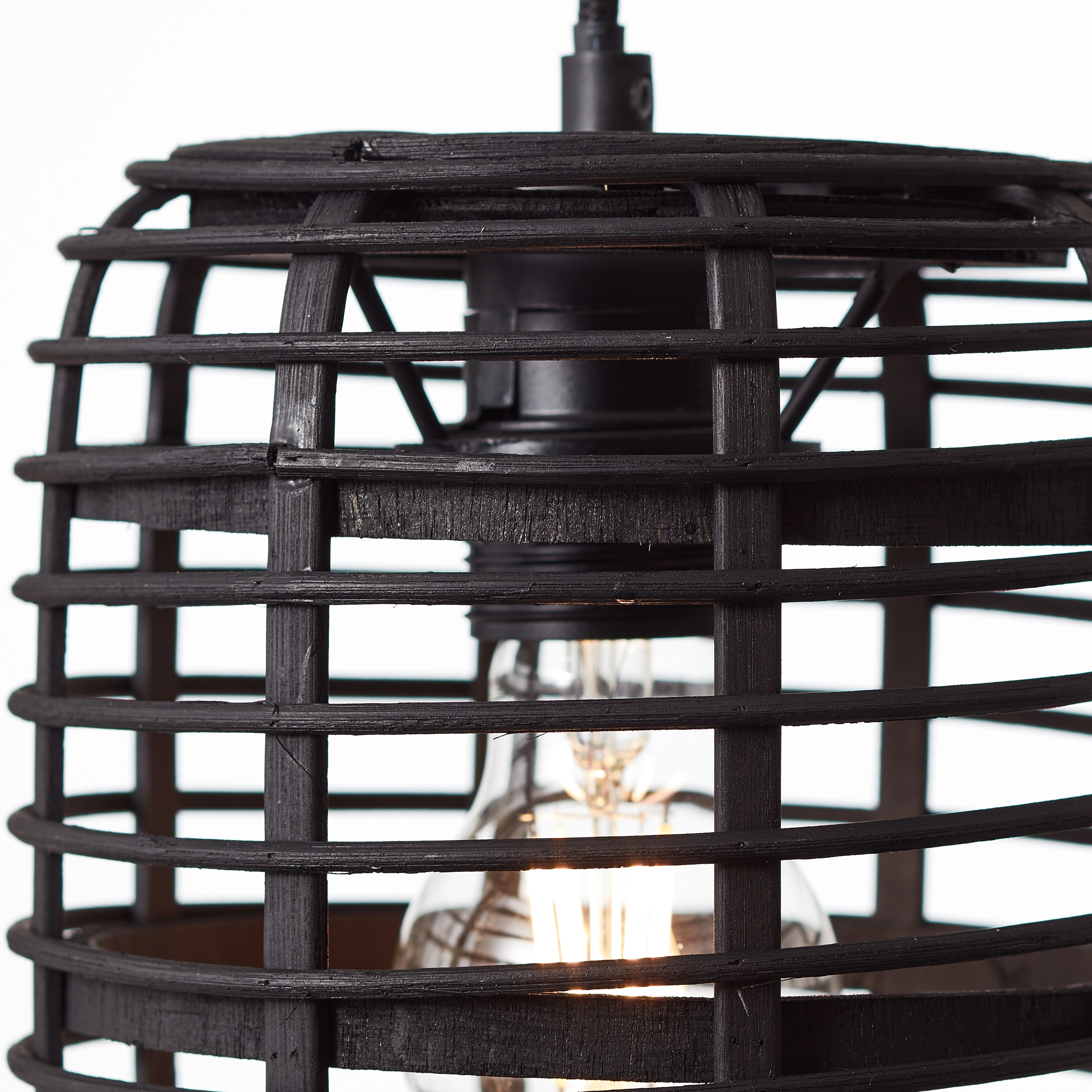 Brilliant Pendelleuchte OBI bei Holz kaufen und Schwarz dunkel 4-flammig Crosstown