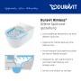 Duravit WC-Set SensoWash Slim mit DuraStyle Wand-WC, spülrandlos, weiß.