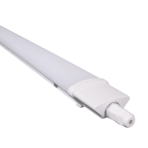 Weiße LUXULA LED Feuchtraumleuchte, 120cm, mit Fast Connector. Leuchtmittel für Garage & Keller.