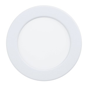 Weißer Eglo LED-Einbauspot Fueva 5, Ø 11,7 cm, 3000K. Runde LED-Einbauleuchte für den Innenbereich.
