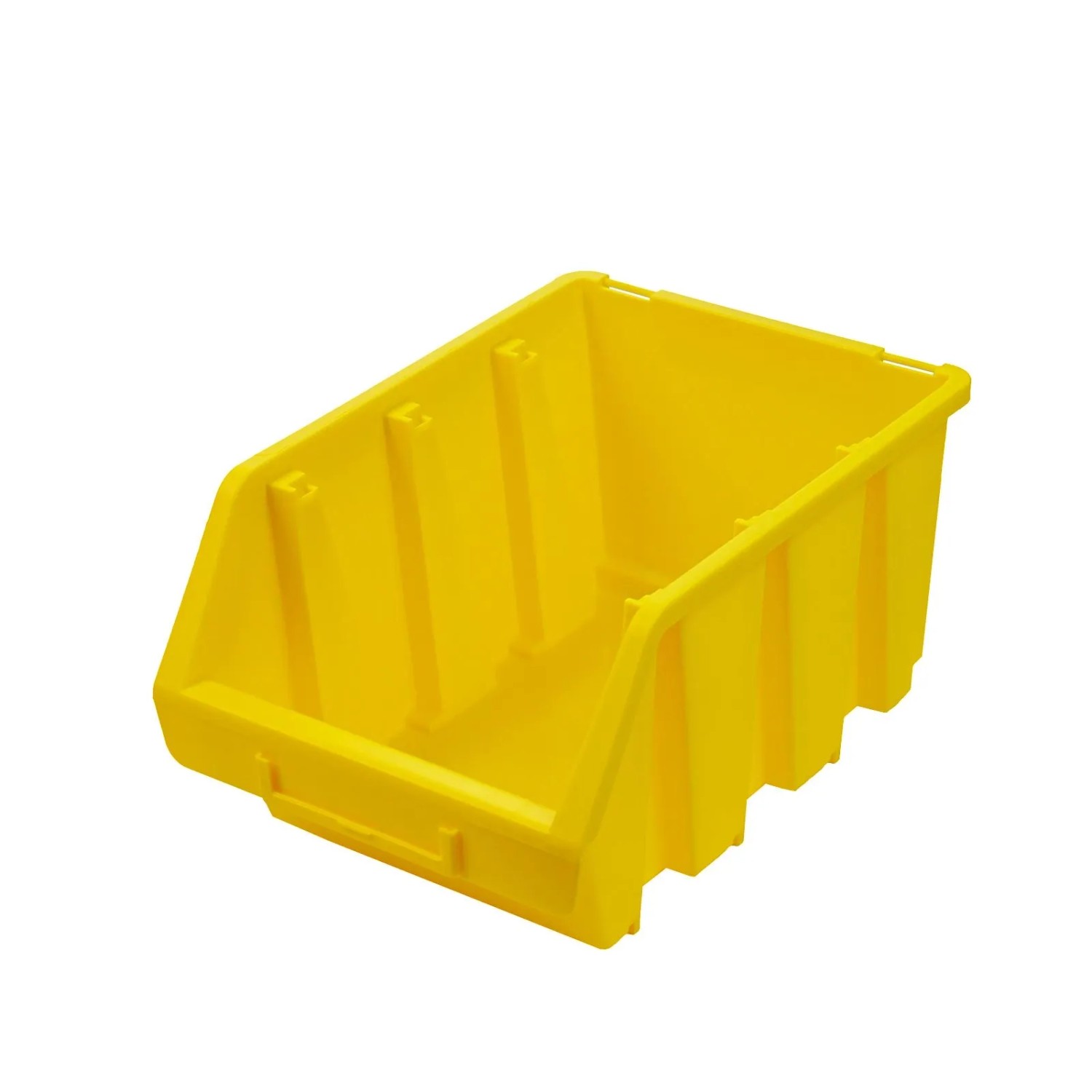 PROREGAL Sichtlagerbox 3 HxBxT 12,6x17x24cm Polypropylen Gelb