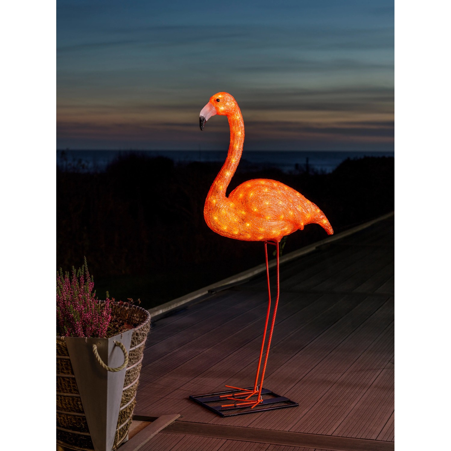Konstsmide LED Figur außen Flamingo 110 cm kaufen bei OBI