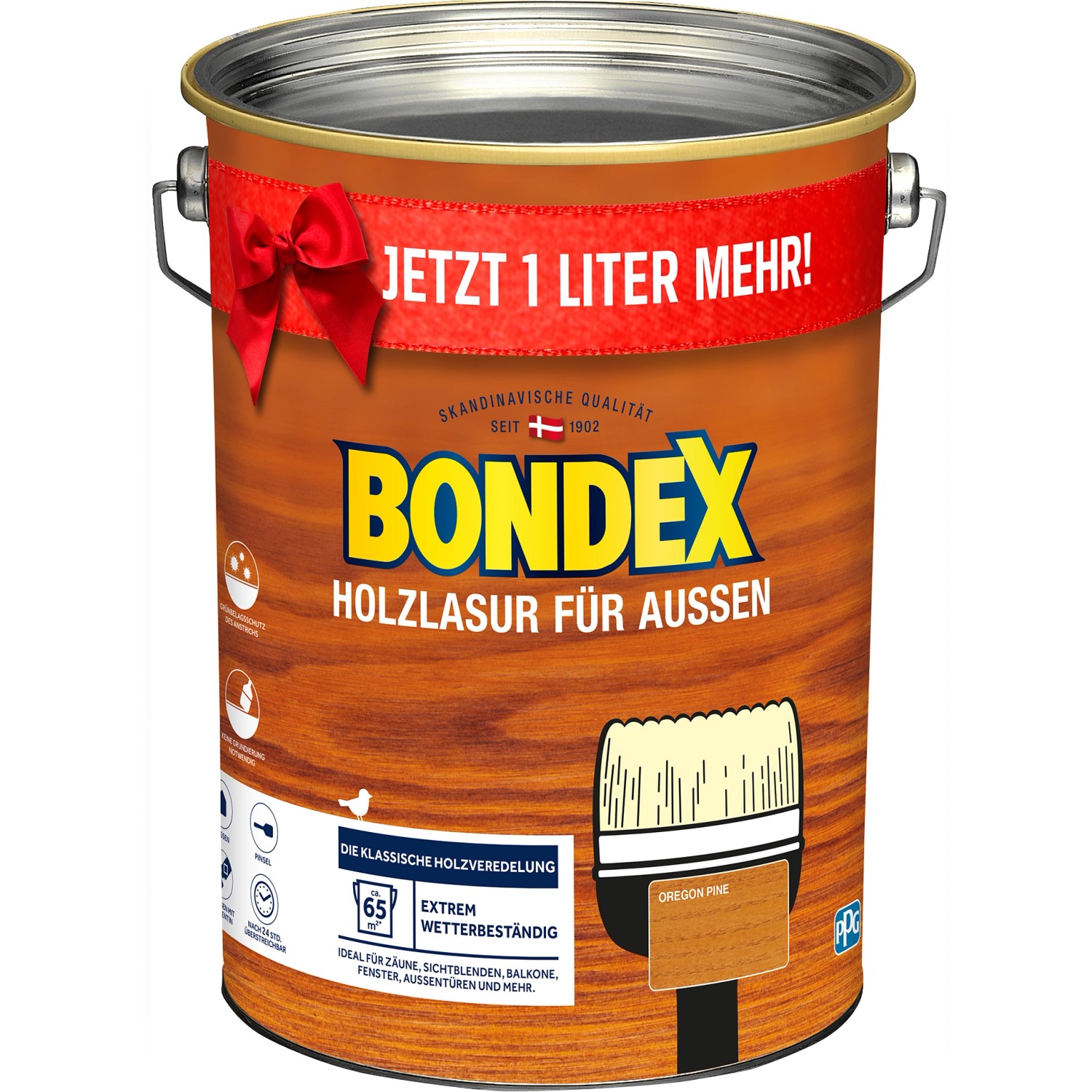 Bondex Holzlasur für Außen Oregon Pine seidenglänzend 5 l