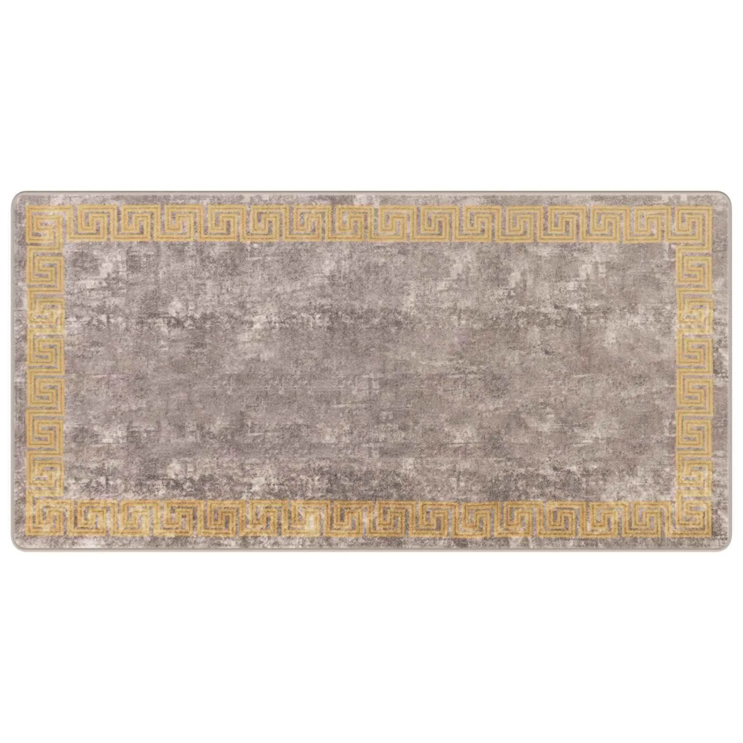vidaXL Teppichläufer MARSA Grau 100 x 200 cm Polyester und PVC 42023360