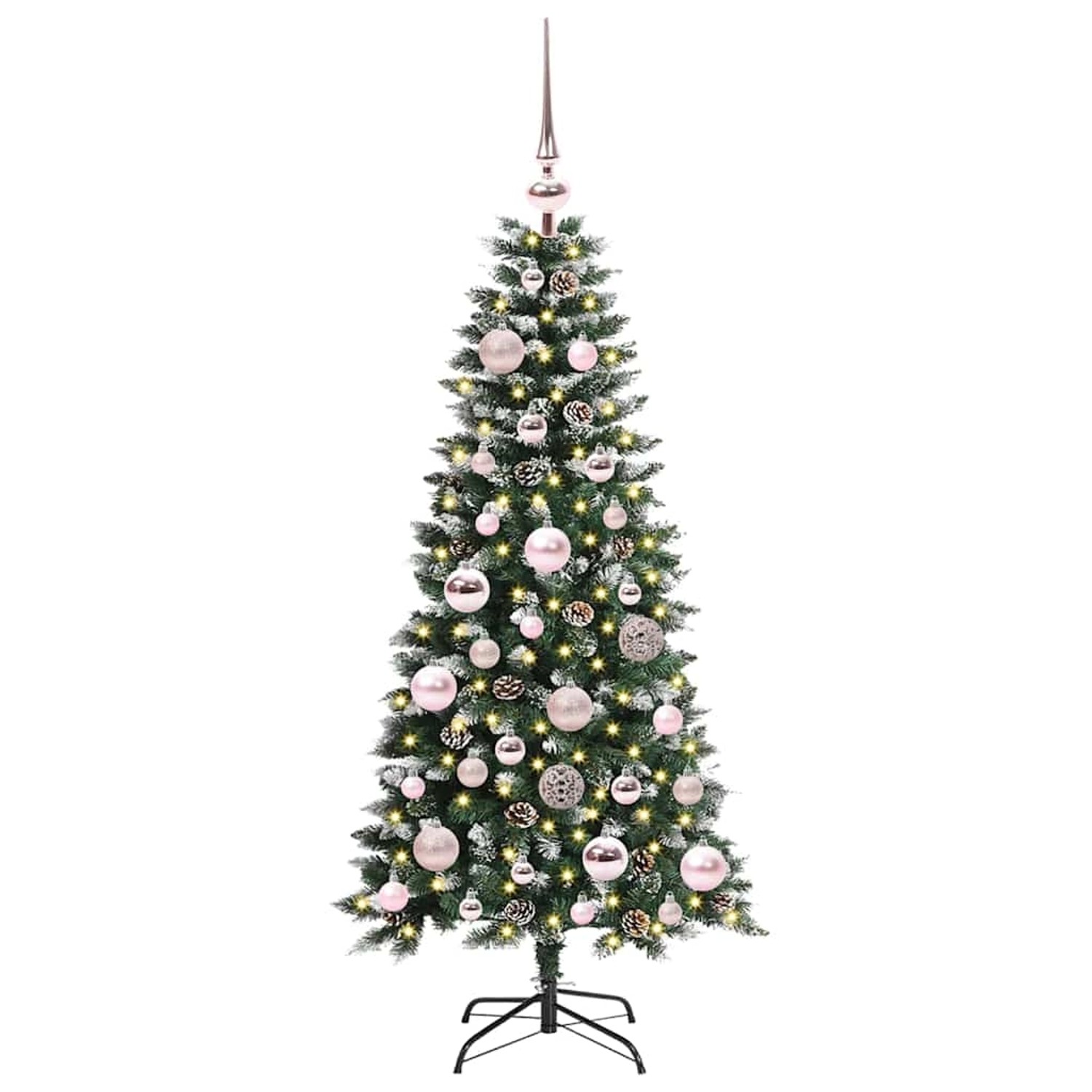 vidaXL Künstlicher Weihnachtsbaum mit 150 LEDs Grün 55 x 55 x 120 cm 3395798