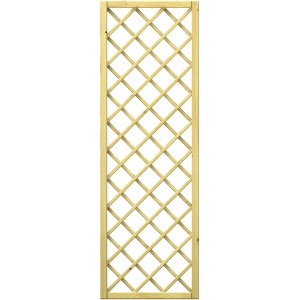 Clematis Diagonalgitter aus Holz, 59x178cm, für Sichtschutzzaun.