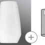 Paulmann URail Lampenschirm Vento aus Opalglas, Ø 17cm für Schienensysteme.