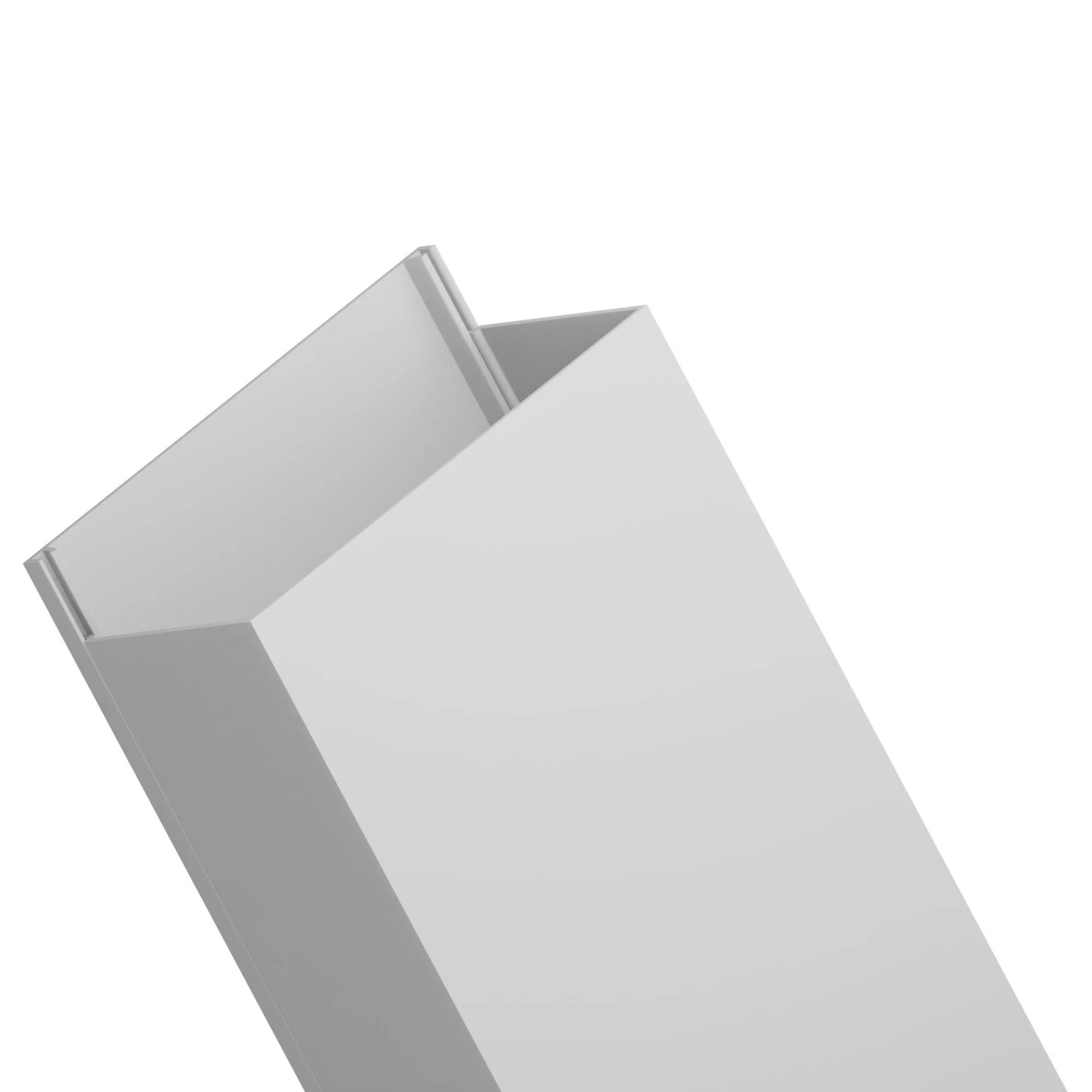 EDO Kabelkanal 80x40 mm Weiß  2 m mit Klappdeckel zur Schraubmontage