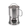 Petromax Kochbecher aus Stahl, 750 ml, mit klappbaren Griffen und integrierter Kochstelle für Camping & Outdoor.