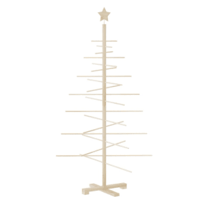 Holz Weihnachtsbaum 150cm zum Schmücken, Kiefer Massivholz, DIY Deko für Innen & Außen.