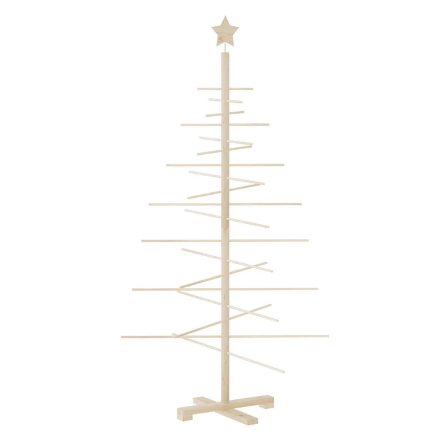 Thumbnail - vidaXL Weihnachtsbaum Holz Zum Schmücken 150 cm Massivholz Kiefer