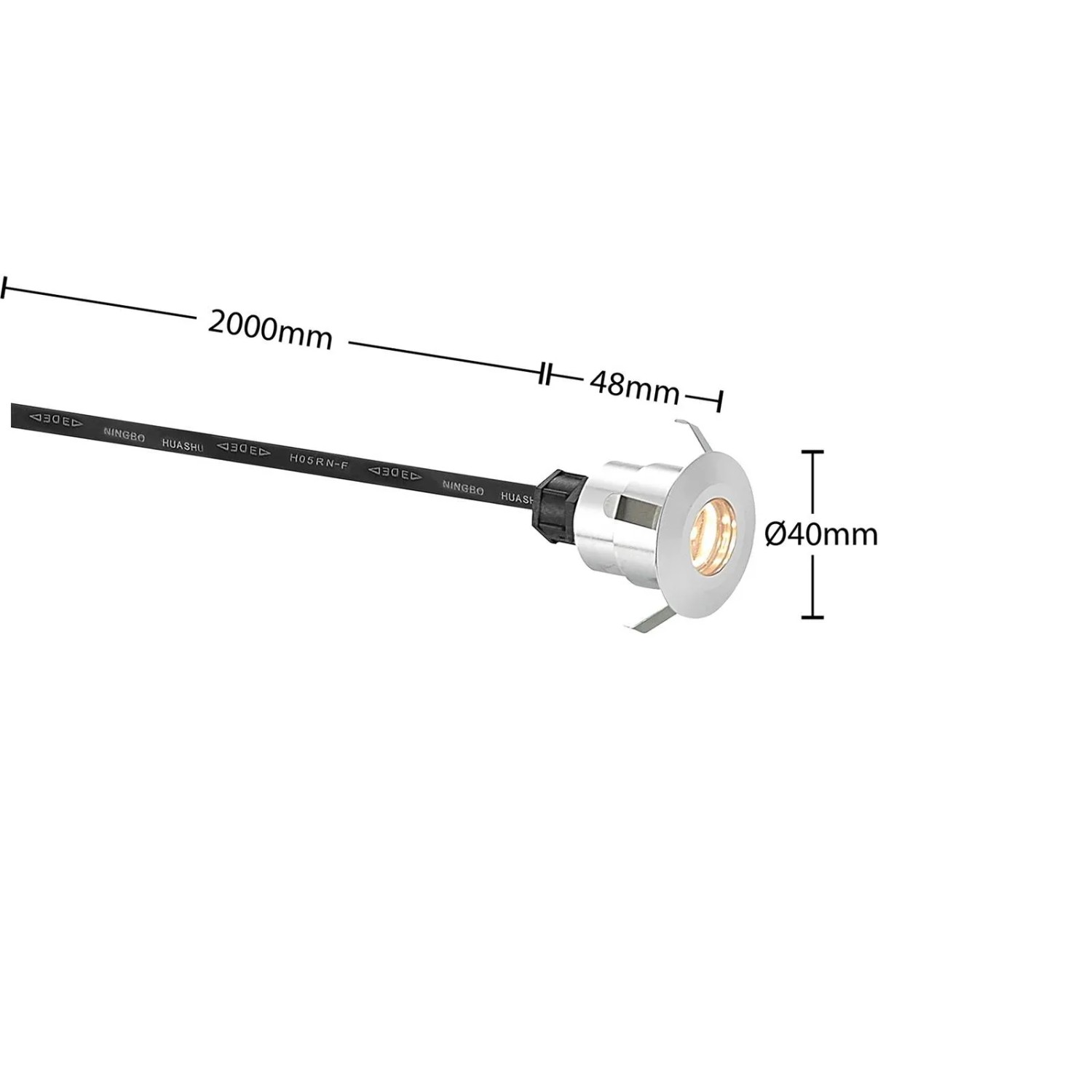 Lindby Gracelle LED Bodeneinbauleuchte, 3er Set, Alu, warmweiß, für den Außenbereich.
