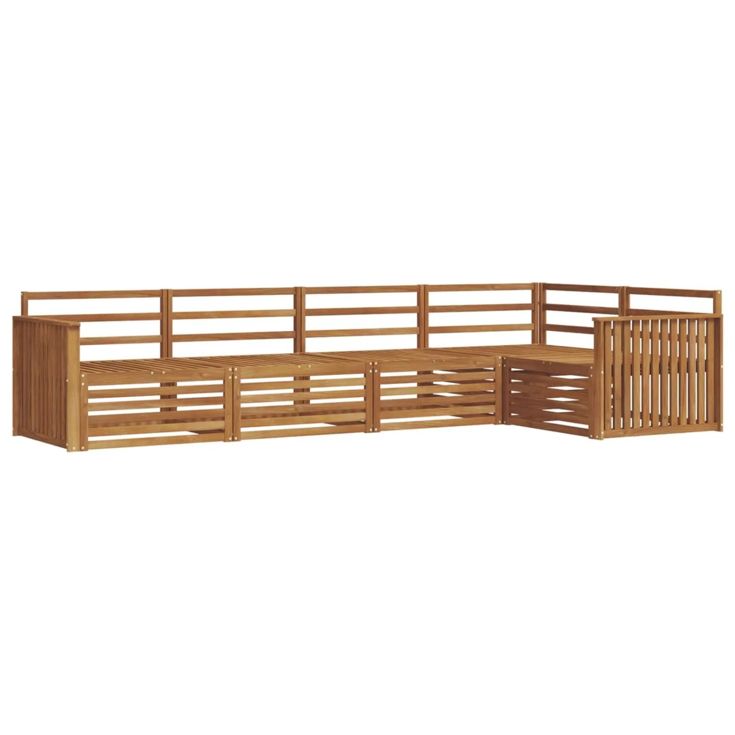 vidaXL Outdoor-Sofagarnitur 5-Tlg Natur Massivholz Akazie 3373454