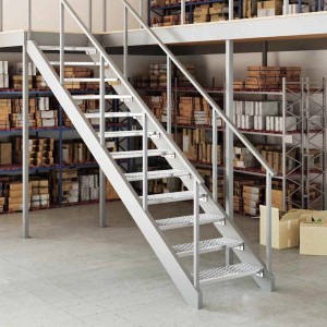 vidaXL Gitterroststufe 70x24x7 cm Verzinkter Stahl 155678