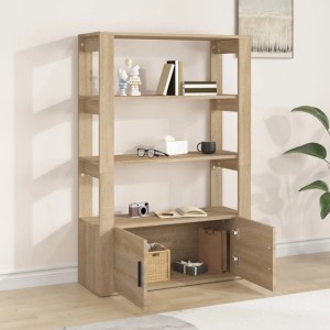 vidaXL Sideboard Sonoma-Eiche 80x30x119,5 cm Holzwerkstoff 819471