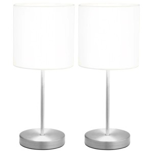 vidaXL Tischlampen 2 Stk Touch-Sensor Weiß E14 51038