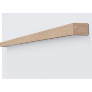 Dekorative Laufschiene in Cappuccino für eine Schiebetür an der Türzarge.