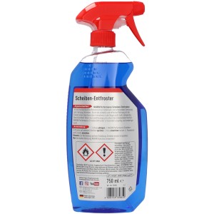 Nigrin Scheiben-Entfroster im blauen Pumpzerstäuber (750ml) für klare Sicht im Winter.