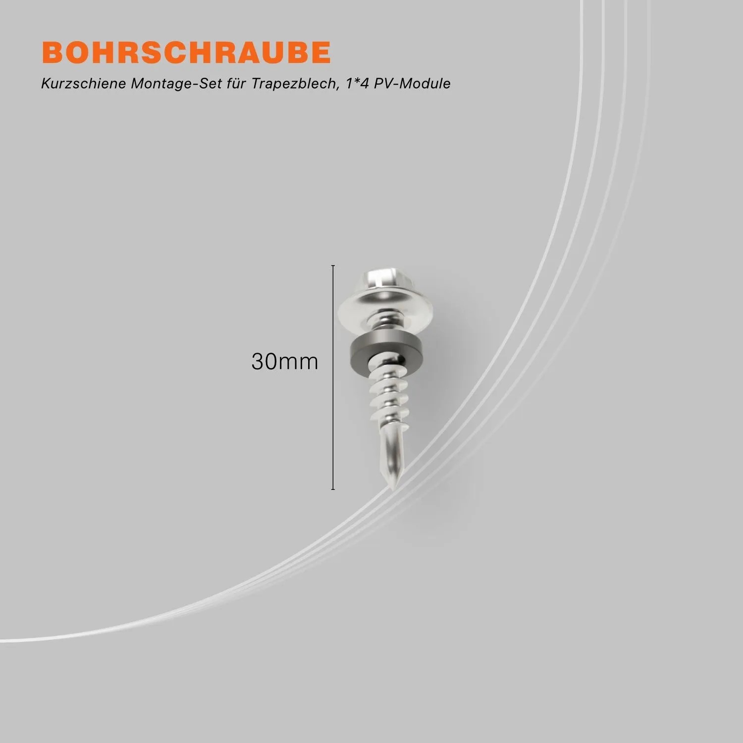 PVundSO Solarmodul-Halterung für 2 Module Befestigung Gartenhütte Trapezblech_8