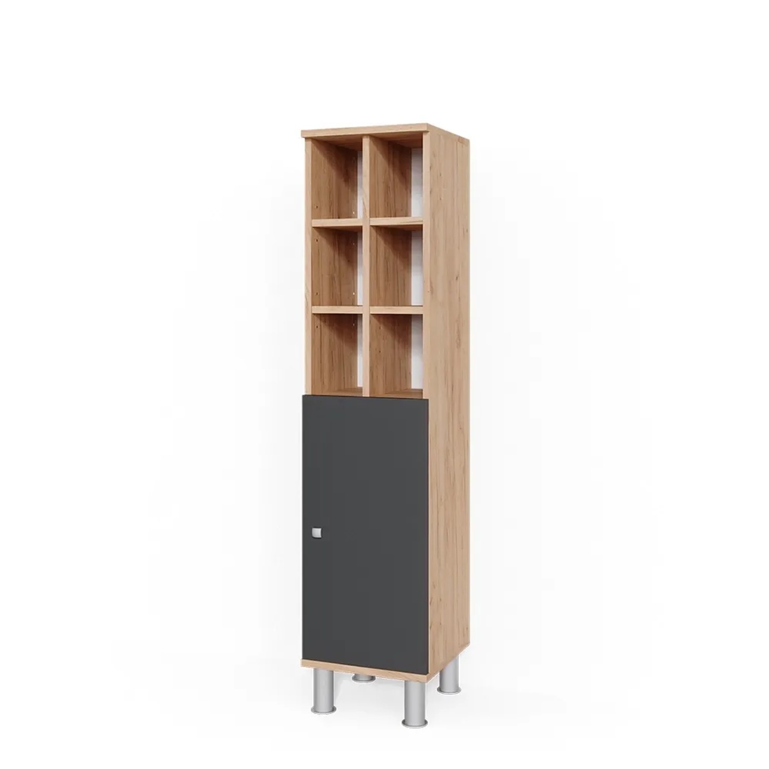 Vicco Midischrank Fynn Anthrazit 30 x 131 Große Tür