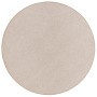Runder, beiger Feinschlingen Velour Teppich Strong, 133cm Durchmesser.