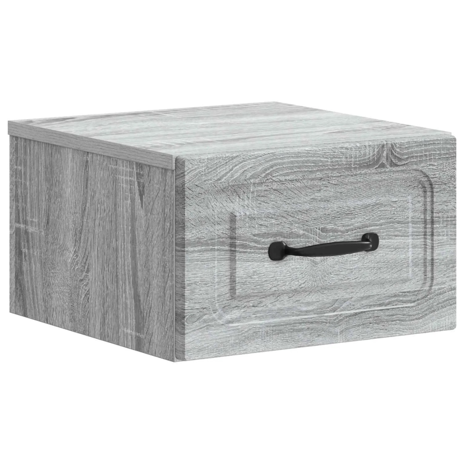 vidaXL Wandmontierter Nachttisch Graues Sonoma 34,5 x 33 x 20 cm 899287