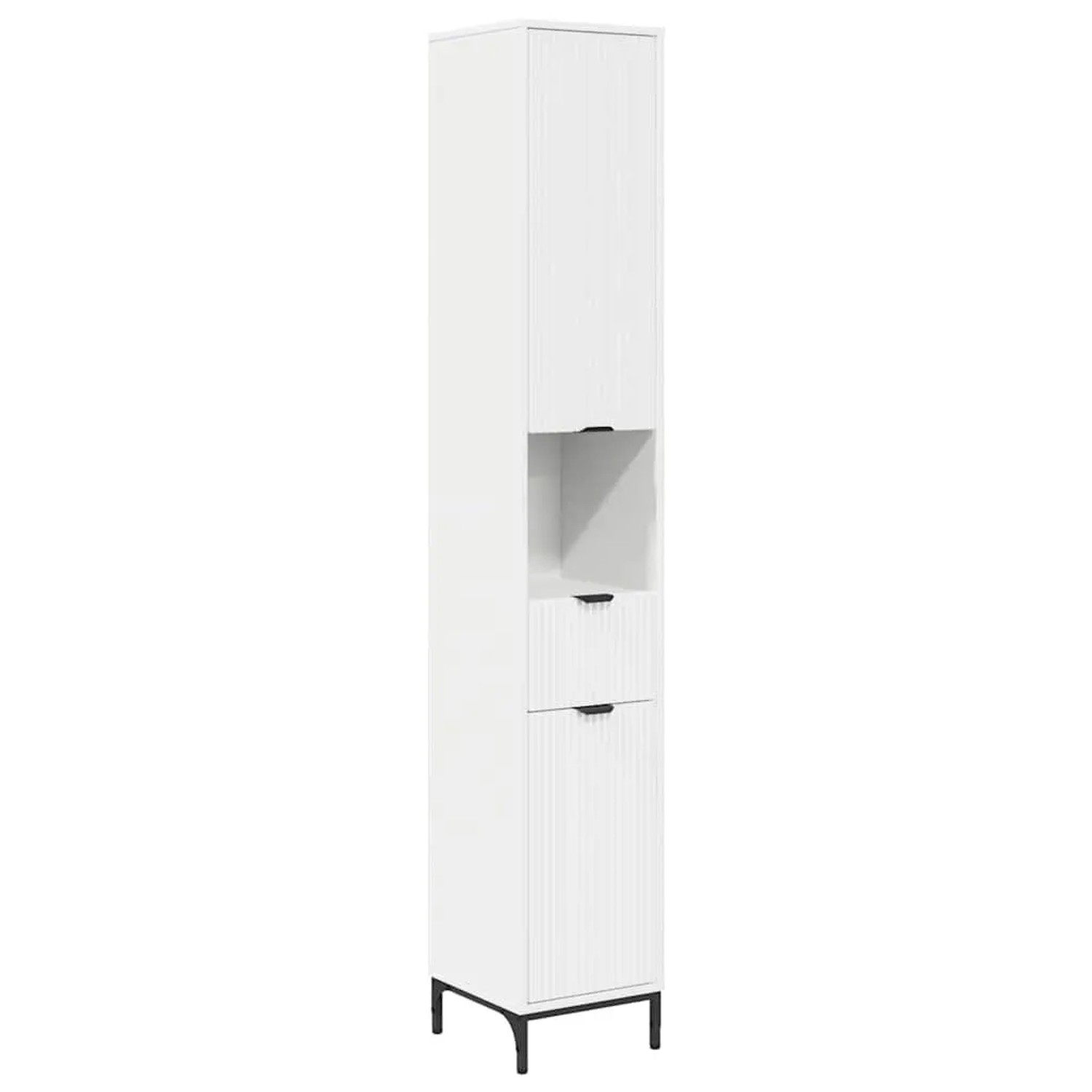 vidaXL Badezimmerschrank mit Schubladen Weiß 31,5 x 33 x 190 cm 883404 günstig online kaufen