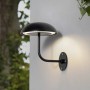 Moderne, dimmbare LED-Tischleuchte Thenra in Schwarz für Terrasse und Garten.