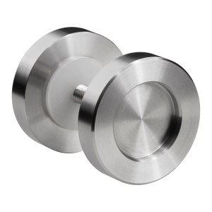 SOTECH 1 Paar Schiebetürgriff ENISA Ø50 mm Edelstahl Gebürstet für Holztüren
