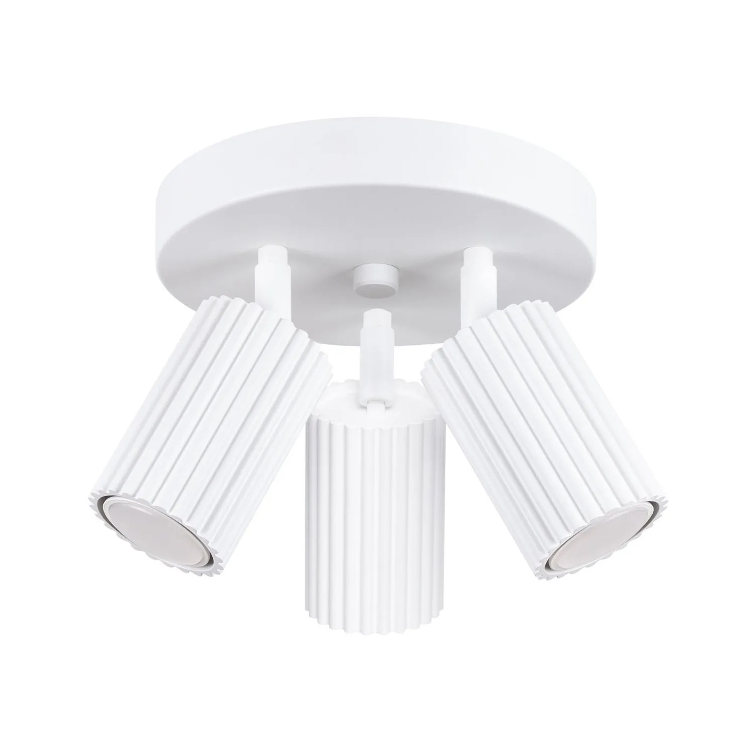 Licht-Erlebnisse Deckenstrahler Weiß 3-Flammig GU10 19,5 CM Breit Klein Aus Aluminium Modern