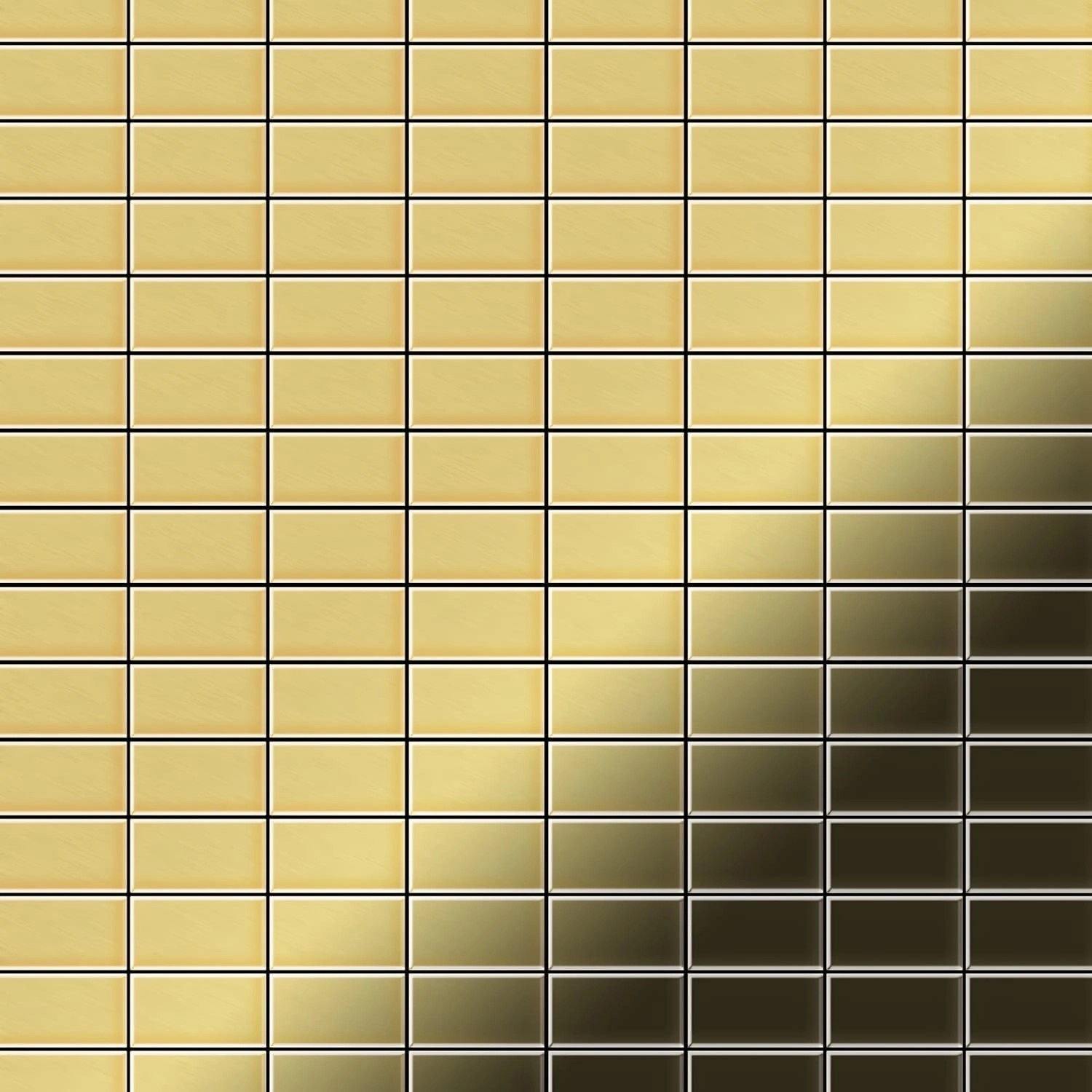 ALLOY Mosaik Fliese Massiv Metall Messing Gewalzt Gold 1,6mm Stark Bauhaus- günstig online kaufen