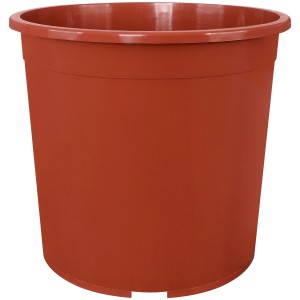 Geli Containertopf, ca. Ø 24cm, 7l, Terrakotta, Kunststoff Pflanzkübel für Innen- und Außen.