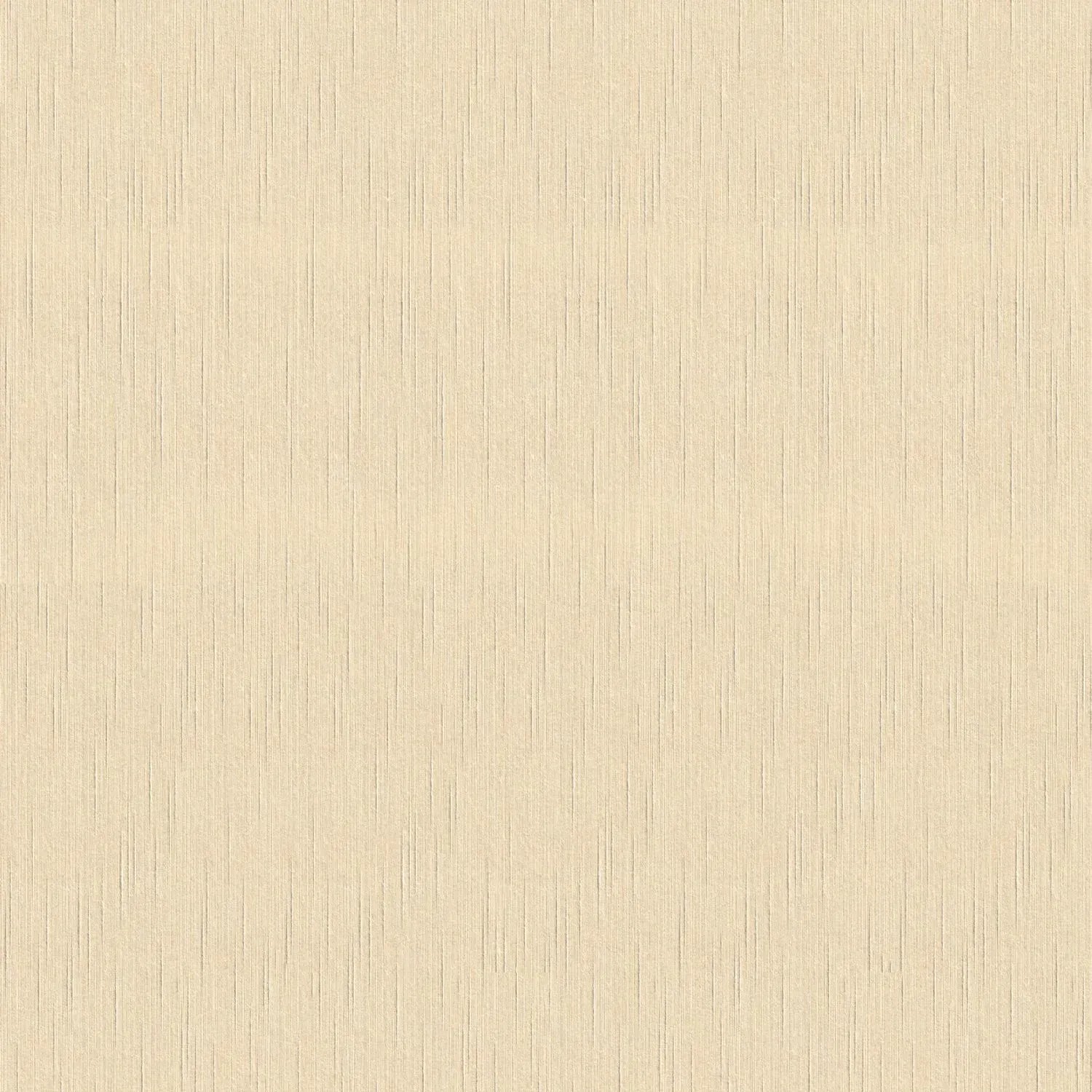 Uni Textiltapete in Gelb-Elfenbein mit matter Textiloptik.